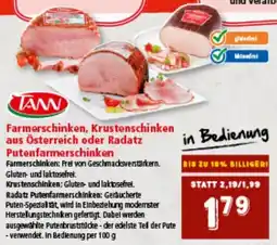 Interspar Farmerschinken, Krustenschinken aus Österreich oder Radatz Putenfarmerschinken Angebot