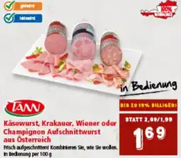 Interspar Käsewurst, Krakauer, Wiener oder Champignon Aufschnittwurst aus Österreich Angebot