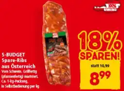 Interspar S-BUDGET Spare-Ribs aus Österreich Angebot