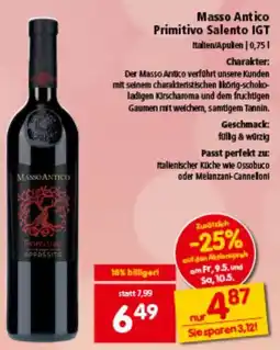 Interspar Masso Antico Primitivo Salento IGT Angebot