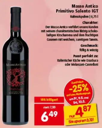 Interspar Masso Antico Primitivo Salento IGT Angebot