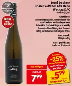 Interspar Josef Dockner Grüner Veltliner Alte Rebe Wachau DAC Angebot