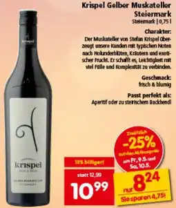 Interspar Krispel Gelber Muskateller Steiermark Angebot