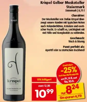 Interspar Krispel Gelber Muskateller Steiermark Angebot