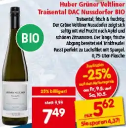 Interspar Veltliner Traisental DAC Nussdorfer BIO Angebot