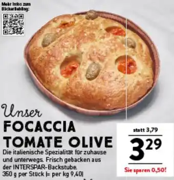 Interspar Focaccia tomate olive Angebot
