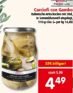 Interspar Carciofi con Gambo Angebot