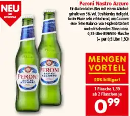 Interspar Peroni Nastro Azzuro Angebot