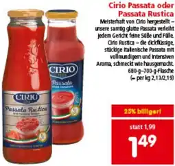 Interspar Cirio Passata oder Passata Rustica Angebot