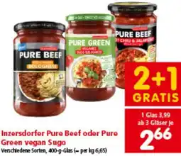 Interspar Pure Beef oder Pure Green vegan Sugo Angebot