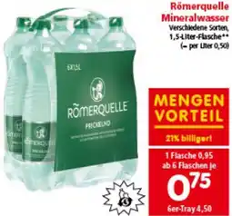 Interspar Mineralwasser Angebot