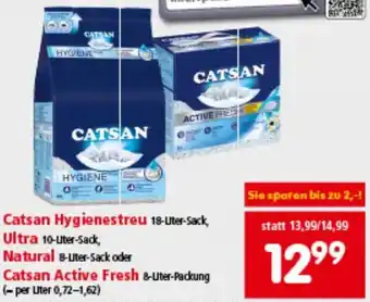 Interspar Hygienestreu Ultra Natural Catsan Active Fresh Angebot
