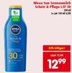 Interspar Sonnenmilch Schutz & Pflege LSF 30 Angebot