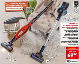 Interspar Basic 2in1 Handstaubsauger oder Handstaubsauger Angebot
