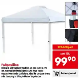 Interspar Faltpavillon Angebot