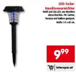 Interspar LED-Solar- Insektenvernichter Angebot