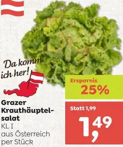 ADEG Krauthäuptel- salat Angebot