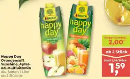 ADEG Happy Day Orangensaft Sunshine, Apfel- od. Multivitamin Angebot