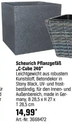 OBI Scheurich Pflanzgefäß Angebot
