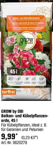 OBI Balkon- und Kübelpflanzen- erde Angebot