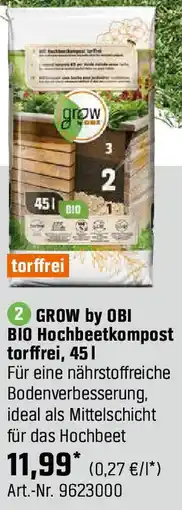 OBI BIO Hochbeetkompost torffrei Angebot