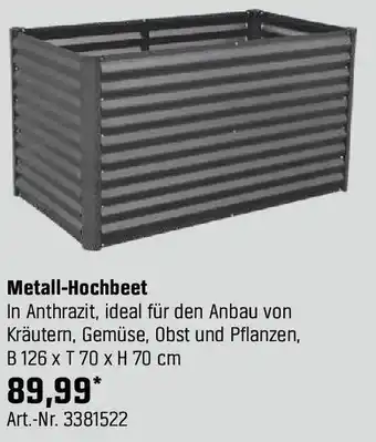 OBI Metall-Hochbeet Angebot