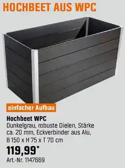 OBI Hochbeet wpc Angebot