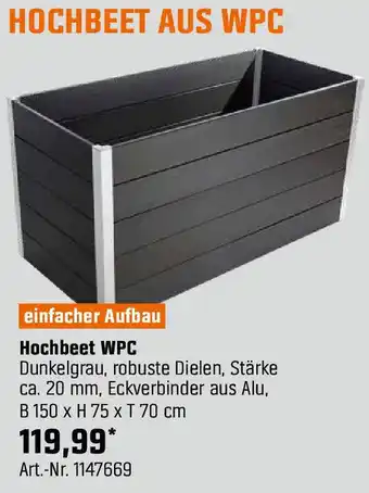OBI Hochbeet wpc Angebot