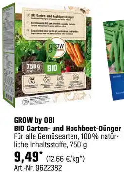OBI BIO Garten- und Hochbeet-Dünger Angebot