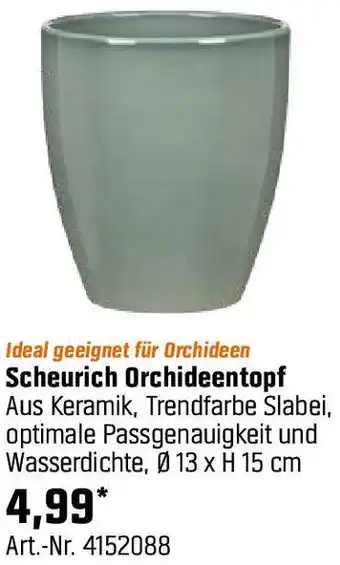 OBI Scheurich Orchideentopf Angebot