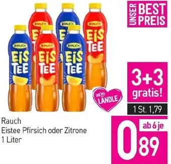 Sutterlüty Eistee Pfirsich oder Zitrone Angebot