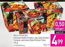 Sutterlüty Indisches Butter Chicken, Jap. Style Chicken Terriyaki und Indian Style Chicken Tikka Angebot