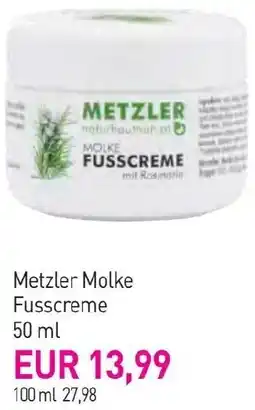 Sutterlüty Metzler Molke Fusscreme Angebot