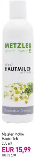 Sutterlüty Metzler Molke Hautmilch Angebot