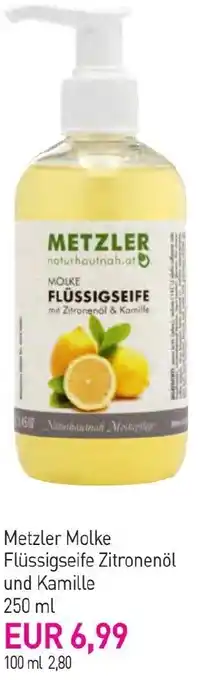 Sutterlüty Metzler Molke Flüssigseife Zitronenöl und Kamille Angebot