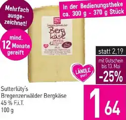 Sutterlüty Bregenzerwälder Bergkäse Angebot