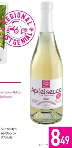 Sutterlüty Apfelsecco Angebot