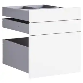 Möbelix Schubladeneinsatz Unit Weiß B: 45,3 cm 3 Fächer Angebot