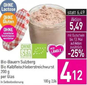 Sutterlüty Bio-Bauern Sulzberg Bio Kalbfleischleberstreichwurst Angebot