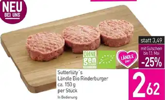 Sutterlüty Ländle Bio Rinderburger Angebot