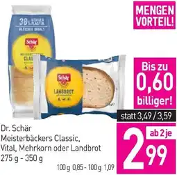 Sutterlüty Meisterbäckers Classic, Vital, Mehrkorn oder Landbrot Angebot