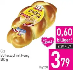 Sutterlüty Butterzopf mit Honig Angebot