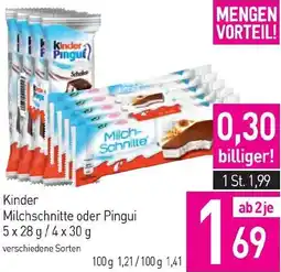 Sutterlüty Milchschnitte oder Pingui Angebot