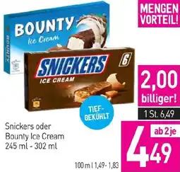 Sutterlüty Snickers oder Bounty Ice Cream Angebot