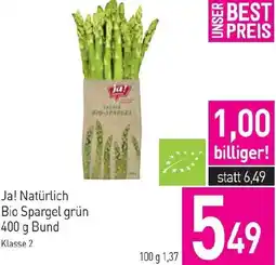 Sutterlüty Bio Spargel grün Angebot