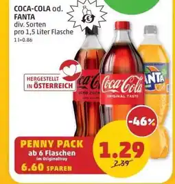 PENNY COCA-COLA od. FANTA Angebot