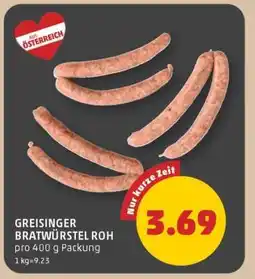 PENNY GREISINGER BRATWÜRSTEL ROH Angebot