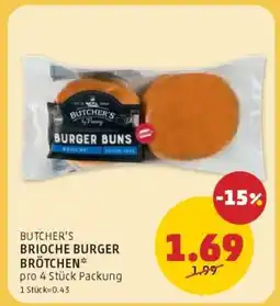 PENNY BUTCHER'S BRIOCHE BURGER BRÖTCHEN Angebot