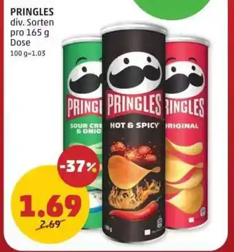 PENNY Pringles div. Sorten Angebot