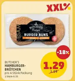PENNY BUTCHER'S HAMBURGER-BRÖTCHEN Angebot